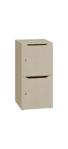 DOMINOU 22 úložná skříň 2-boxová, 917x450x400 mm, bříza světlá